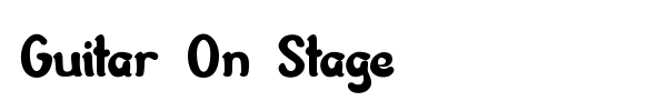 Guitar On Stage font preview